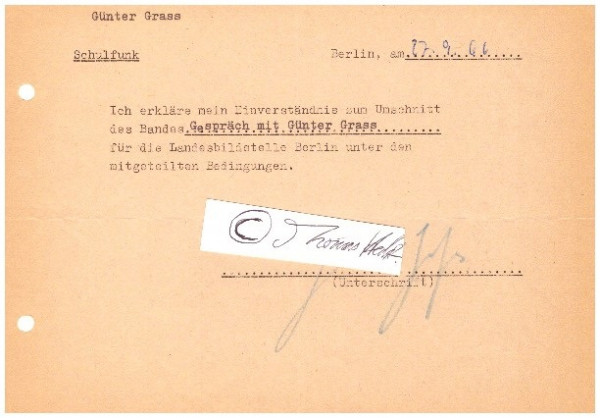 GÜNTER GRASS (1927-2015) deutscher Schriftsteller und Künstler, NOBELPREIS FÜR LITERATUR 1999