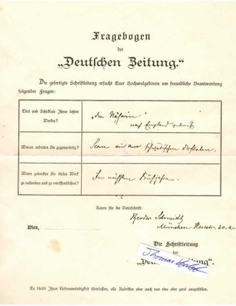 THEODOR SCHMIDT (1855-1937) deutscher Genremaler, Illustrator in München