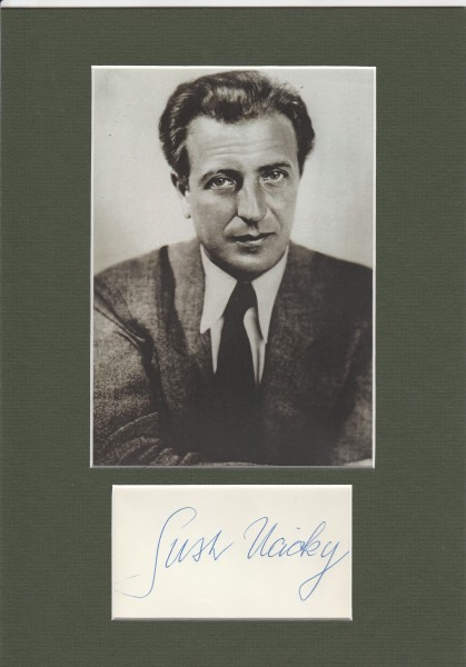 GUSTAV UCICKY (1899-1961) österreichischer Filmregisseur, unehelicher Sohn des Malers Gustav Klimt