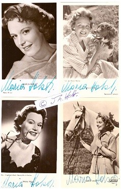 MARIA HOLST (1917-80) österreichische Theater- und Filmschauspielerin, verheiratet mit dem Maler und Graphiker Eugen Graf Ledebur, spielte u.a. in Lumpacivagabundus mit Heinz Rühmann die Amorosa, Operette, Wiener Blut