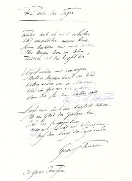 GEORG THÜRER (1908-2000) Schweizer Schriftsteller, Hochschullehrer, Literaturwissenschaftler und Historiker, Professor für deutsche Sprache und Literatur und für Schweizer Geschichte an der Hochschule St. Gallen