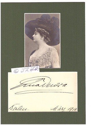 ERNA DENERA (1881-1938) deutsche Opernsängerin (Sopran), Kammersängerin der Berliner Hofoper, Orden für Kunst und Wissenschaft von Mecklenburg-Strelitz