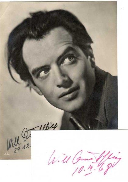 WILL QUADFLIEG (1914-2003) deutscher Schauspieler / german actor