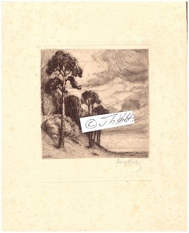 GEORG FRITZ (1884-1967) deutscher Maler und Grafiker, zunächst Berliner Maler und 1891 neben Franz Skarbina Mitbegründer der Gesellschaft Deutscher Aquarellisten, und danach an der Kunsthochschule in Berlin-Charlottenburg, 1942 auf der Großen Deutsche Kunstausstellung in München mit vier großformatigen Radierungen vertreten, von denen die Nazi-Führer Heinrich Himmler, Hermann Giesler und Theo Memmel Blätter erwarben. 1944 wurde Fritz in die sogenannte Gottbegnadeten-Liste der für den NS-Kulturbetrieb unentbehrlichen Künstler aufgenommen.