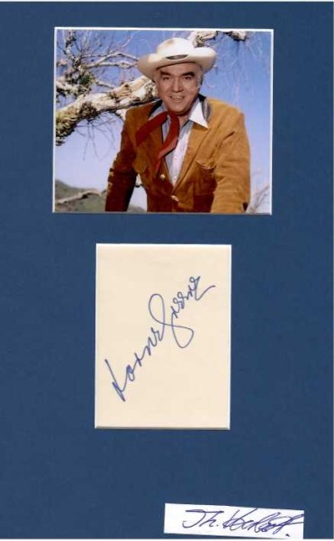 LORNE GREENE (1915-87) kanadischer Schauspieler / canadian actor. Weltweit bekannt wurde er in der Rolle des Ben Cartwright in der Fernsehserie Bonanza.