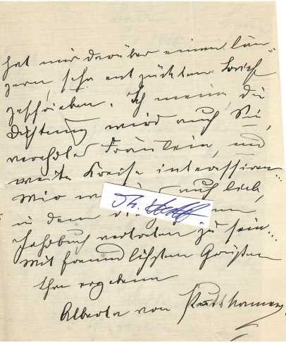 ALBERTA VON PUTTKAMER (1849-1923) deutsche Schriftstellerin, Lyrikerin, Dramatikerin und Essayistin, literarischer Salon in Straßburg für deutsche Kultur, Ehrenbürgerin Glogaus