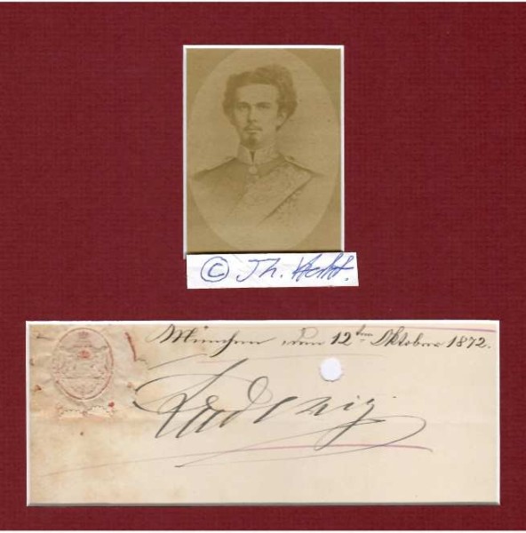 LUDWIG II. (1845-86 im Starnberger See ertrunken) der MÄRCHENKÖNIG von Bayern 1864-86, leidenschaftlicher Schlossbauherr, vor allem durch die Schlösser Neuschwanstein, Herrenchiemsee und Linderhof ein Denkmal gesetzt