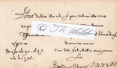 GOTTFRIED OLEARIUS (1672-1715) deutscher Philologe und evangelischer Theologe, Professor und Rektor der Universität Leipzig