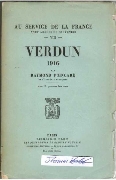 RAYMOND POINCARE (1860-1934) 3-facher Ministerpräsident und Staatspräsident