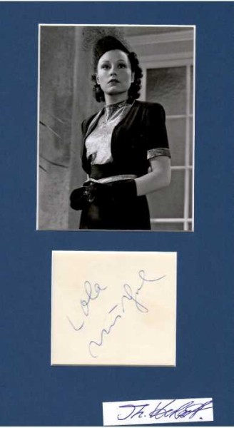 LOLA MÜTHEL (1919-2011) deutsche Schauspielerin, Tochter der Operettensängerin Marga Reuter und des Regisseurs Lothar Müthel