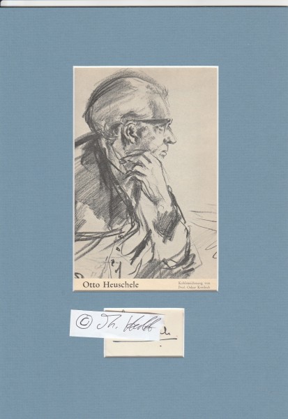 OTTO HEUSCHELE (1900-96) Professor Dr., dt. Schriftsteller, Dichter