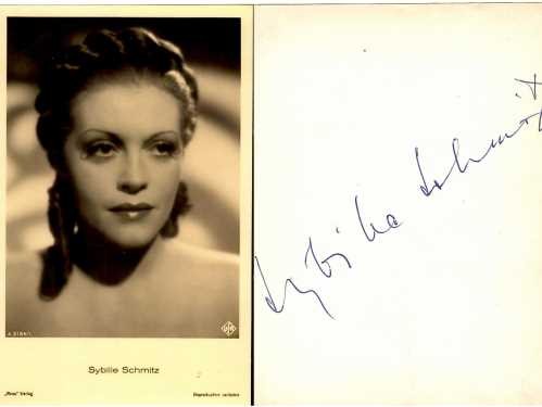 SYBILLE SCHMITZ (1909-55 Selbstmord) deutsche Schauspielerin. Rainer Werner Fassbinder nahm die letzten Lebensjahre von Sybille Schmitz 1982 als Grundlage für seinen Film Die Sehnsucht der Veronika Voss..