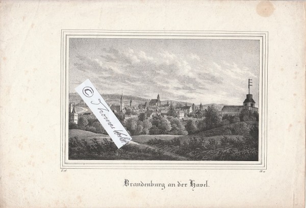 BRANDENBURG AN DER HAVEL Stadtansicht / Vedute - um 1840