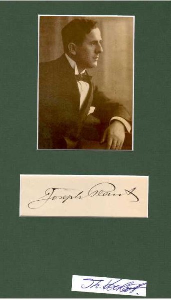 JOSEPH PLAUT (1879-1966) lippischer Heimatdichter, Schauspieler, Rezitator, Vortragskünstler, Opernsänger (Tenor-Buffo)