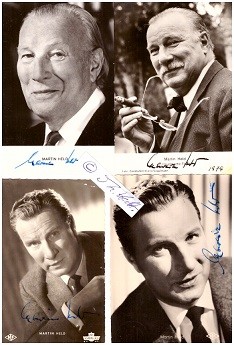 MARTIN HELD (1908-92) dt. Schauspieler, u.a. CANARIS und ROSEN FÜR DEN STAATSANWALT