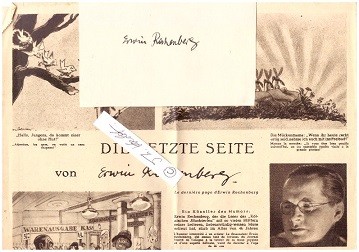 ERWIN RECHENBERG (1898-1944) deutscher Zeichner, Karikaturist, u.a. Kölnische Illustrierte / artiste dessinateur