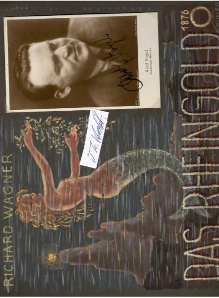 ADOLF VOGEL (1897-1969) deutsch-österreichischer Opernsänger (Bassbariton), Kammersänger, Professor und Leiter der Meisterklasse für Gesang an der Wiener Musikakademie