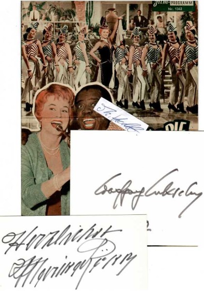 WOLFGANG LUKSCHY (1905-83) deutscher Schauspieler und vielbeschäftigter Synchronsprecher / MARIKA RÖKK (1913-2004) deutscher UFA- und Musical-Star