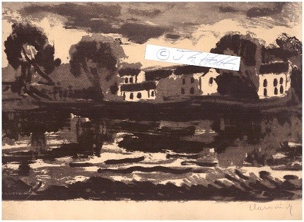 MAURICE DE VLAMINCK (1876-1958) französischer Maler, Grafiker und Autor, Mitglied der FAUVES