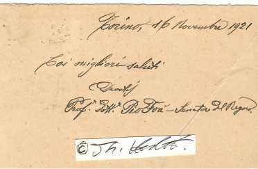 PIO FOA (1848-1923) Professor Dr.med., italienischer Pathologe und Politiker. Er war der Erste, der bei Retikulozyten, also in neu gebildeten roten Blutkörperchen, einer granulofilamentösen Substanz, ein pathognomonisches Zeichen für die Jugend der roten Blutkörperchen beobachtete. Mitbegründer der Volksuniversität Turin. Er war lange Zeit Stadtrat in der Gemeinde Turin und wurde 1908 zum Senator des Königreichs ernannt, Großoffizier des Ordens der Heiligen Mauritius und Lazarus, Großoffizier des Kronenordens von Italien / italian doctor and university professor, politican