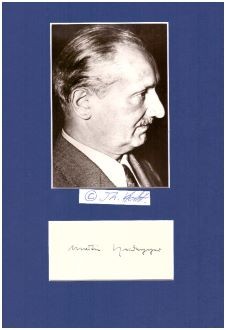 MARTIN HEIDEGGER (1889-1976) Professor Dr.phil., deutscher Philosoph