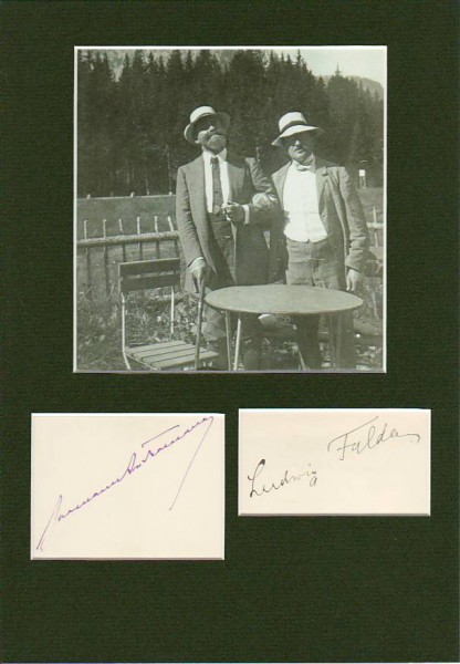 HERMANN SUDERMANN (1857-1928) dt. Schriftsteller, Journalist und Bühenautor, seine Werke wurden später oft verfilmt