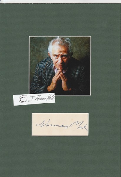 NORMAN MAILER (1923-2007) zweimal mit dem Pulitzer-Preis ausgezeichneter US-amerikanischer Schriftsteller, schrieb den Kriegsroman Die Nackten und die Toten / American novelist, journalist, essayist, playwright, activist, film-maker and actor