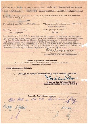MAXIMILIAN FRETTER-PICO (1892-1966) General der Artillerie, Ritterkreuz mit Eichenlaub; FRIEDRICH-CARL RABE VON PAPPENHEIM (1894-1977, deutscher Generalleutnant im Zweiten Weltkrieg, Ritterkreuzträger und später Diplomat in der Bundesrepublik Deutschland