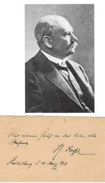 ALBRECHT KOßEL (KOSSEL, 1853-1927) Professor Dr.med., deutscher Mediziner, Physiologe und Biochemiker. Er wurde 1910 mit dem Nobelpreis für Physiologie oder Medizin ausgezeichnet.