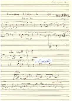 FRANK MICHAEL BEYER (1928-2008) Professor, deutscher Komponist und Vertreter der Neuen Musik, Sohn des Schriftstellers und Kunsthistorikers Oskar Beyer und seiner Frau Margarete Beyer