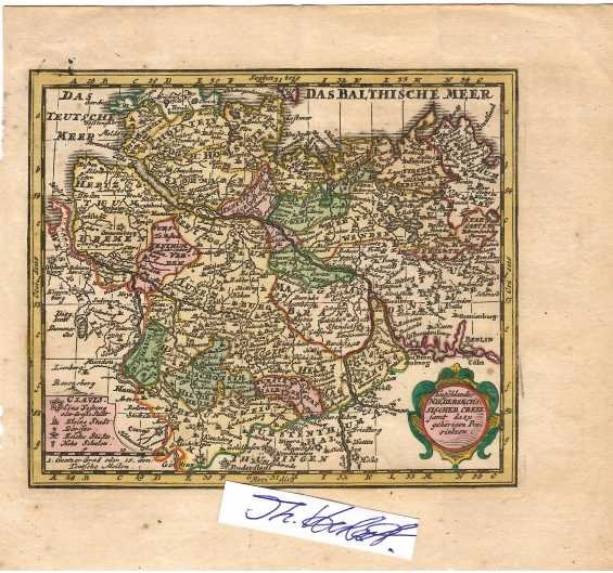 JOHANN CHRISTOPH WEIGEL (1661-1726) deutscher Kupferstecher, Kunsthändler und Verleger - deutscher Kupferstich um 1720, handkoloriert / alktkoloriert