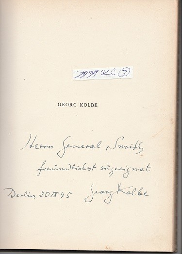 GEORG KOLBE (1877-1947) Professor, dt. figürlicher Bildhauer und Medailleur. Nach ihm sind der Georg-Kolbe-Preis und das Georg Kolbe Museum benannt.