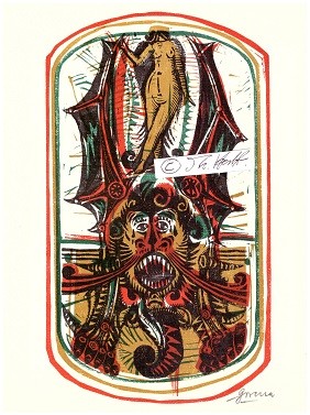 ARWED D. GORELLA (Arwed Dieter Gorella, 1937-2002) Professor, deutscher Maler des Neuen Realismus, Buchillustrator, Karikaturist, Bühnenbildner, Graphiker und Hochschullehrer