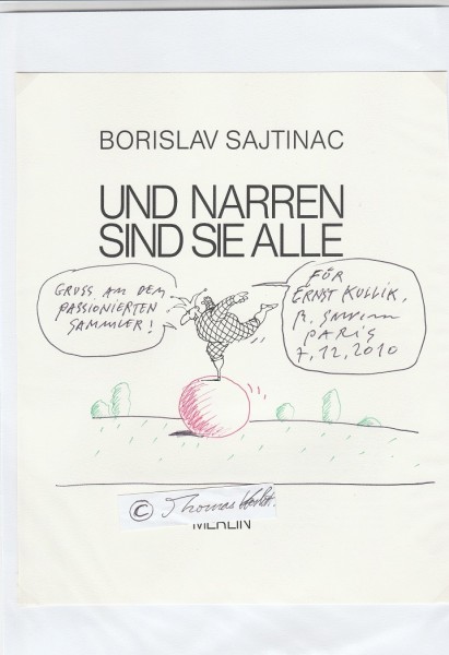 BORISLAV SAJTINAC (Daten unbekannt) französischer Zeichner, Karikaturist, Cartoonist, Illustrator, Grafiker