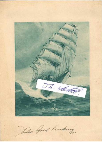 FELIX GRAF VON LUCKNER (Felix von Luckner, Felix Graf Luckner,1881-1966) "Der Seeteufel" Kdt. der SMS SEEADLER (englische Blockade durchbrochen), Kapitänleutnant