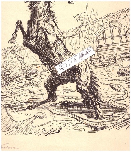 ALFRED KUBIN (1877-1959) österreichischer Grafiker, Schriftsteller und Buchillustrator