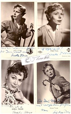 GISELA TROWE (1922-2010) dt. Schauspielerin, u.a. 1951: Der Verlorene, 1953: Keine Angst vor großen Tieren, 1955: Urlaub auf Ehrenwort, Tatort, 2003: Donna Leon – Venezianisches Finale