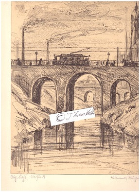 HELLMUTH KRÜGER (1901- ?) dt. Maler, Zeichner, Radierer und Lithograph in Leipzig