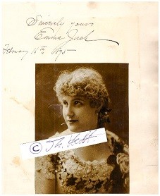EMMA JUCH (1861-1939) österreichisch-amerikanische Opernsängerin (Sopran), formed the Emma Juch Grand English Opera Company
