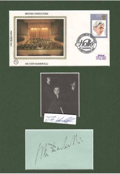 JOHN BARBIROLLI (1899-1970) Sir, britischer Dirigent und Cellist / british violinist and conductor. Im Jahr 1937 wurde Barbirolli als Nachfolger Toscaninis als Dirigent der New York Philharmonic verpflichtet.