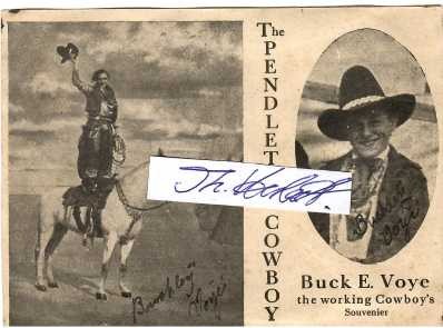 BUCK E. VOYE (Buckley Voye, Daten unbekannt) The Pendelton Cowboy