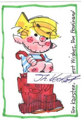 RON FERDINAND(1951 N.Y.C.) US-amerikanischer Zeichner / american comic artist, illustrator, American cartoonist, who has worked on Hank Ketcham's 'Dennis the Menace' since 1981