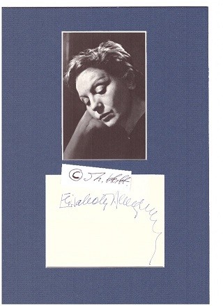 ELISABETH BERGNER (1897-1986) österreichisch-britische Theater- und Filmschauspielerin, 1940 emigrierte sie mit Regisseur Paul Czinner nach Hollywood