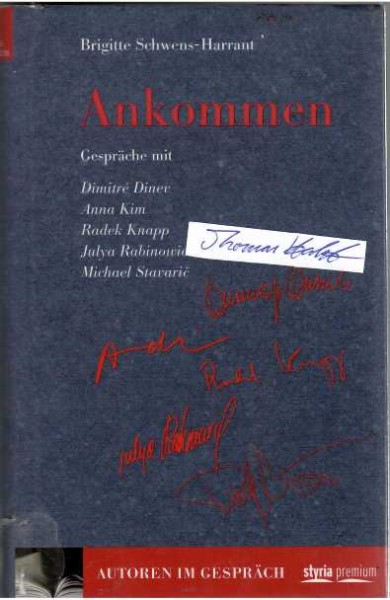 DIMITRE DINEV (1968) bulgarischer Schriftsteller, Theater- und Drehbuchautor deutscher Sprache; MICHAEL STAVARIC (1972) österreichisch-tschechischer Schriftsteller und Übersetzer