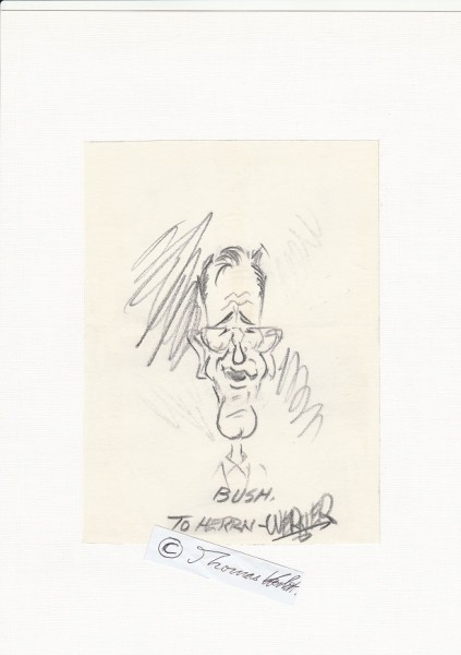 CHARLES GEORGE WERNER (1909-97) amerikanischer Zeichner, Karikaturist, Cartoonist, Indianapolis Star, Pulitzer Prize