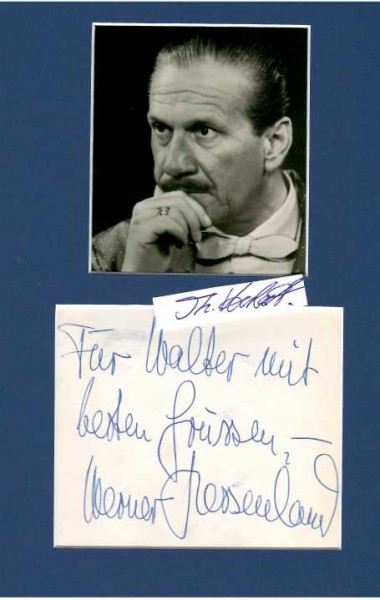 WERNER HESSENLAND (1909-79) deutscher Schauspieler und Hörspielsprecher