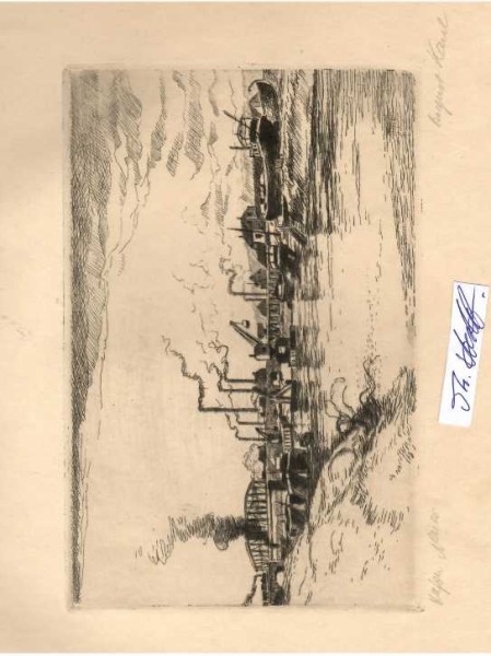 AUGUST KAUL (1873-1949) deutscher Landschaftsmaler und Grafiker der Düsseldorfer Malerschule. Seit 1906 stellte er auf den Großen Berliner Kunstausstellungen und im Münchner Glaspalast aus.