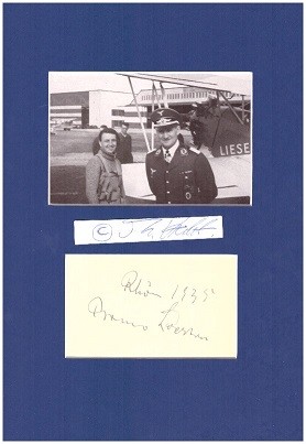 BRUNO LOERZER (1891-1960) deutscher Jagdflieger im Ersten Weltkrieg und Generaloberst der deutschen Luftwaffe im Zweiten Weltkrieg, 1933 Präsident des Deutschen Luftsportverbandes, einer militärischen Tarnorganisation, und Reichsluftsportführer