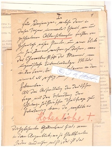 CHLODWIG FÜRST ZU HOHENLOHE-SCHILLINGSFÜRST (Chlodwig Carl Viktor Fürst zu Hohenlohe-Schillingsfürst, Prinz von Ratibor und von Corvey,1819-1901) dt. Staatsmann, bayerischer Ministerpräsident und von 1894 bis 1900 war er Reichskanzler des Deutschen Kaiserreiches und preußischer Ministerpräsident