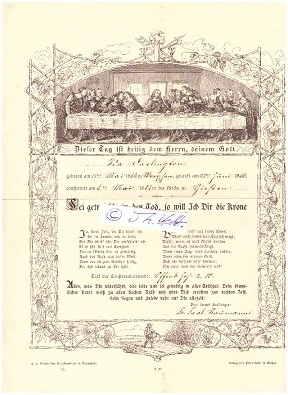 CARL NEUMANN (auch Karl Neumann, Daten unbekannt) 1893-1906 erster Pfarrer der Johannesgemeinde / Johanneskirche Gießen